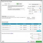 How can I bill a customer for hours tracked in a project?