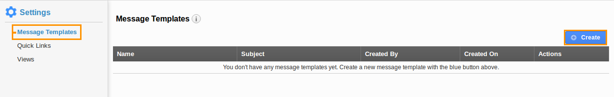Message Template
