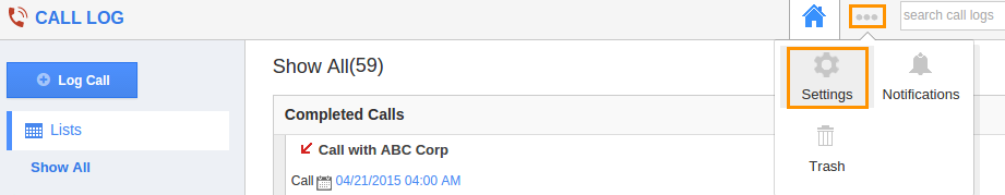 call- logs-settings