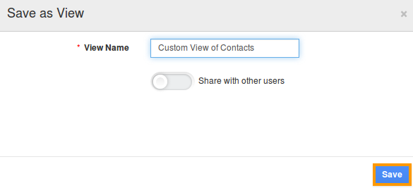 Custom View of Contacts