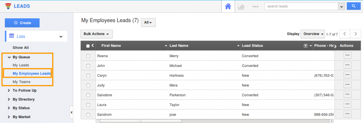 Leads All My Employee