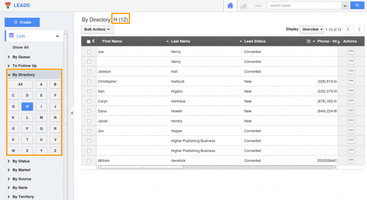 Leads By Directory