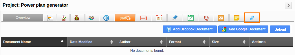 Documents Tab