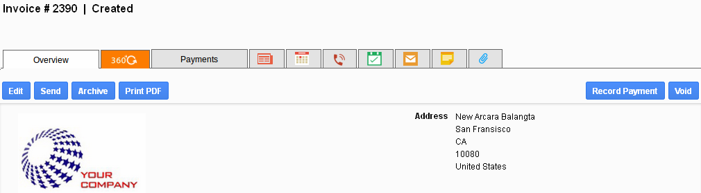 Invoice Created Invoice Created