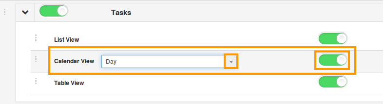 calendar view enable