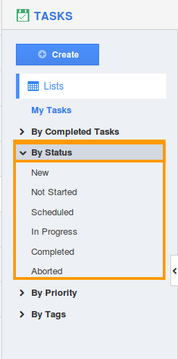 tasks status