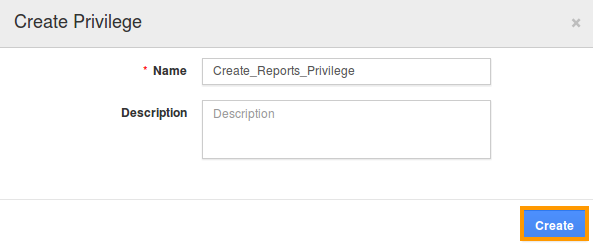 Create Reports Privilege