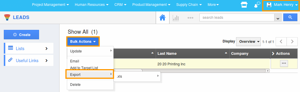 Export Visibility