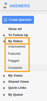 By Status Answered