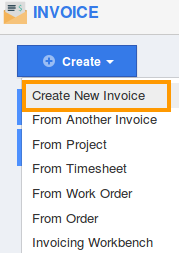 Create New Invoices