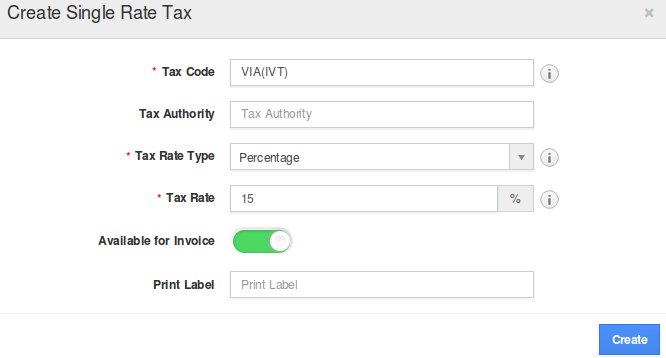 create single tax