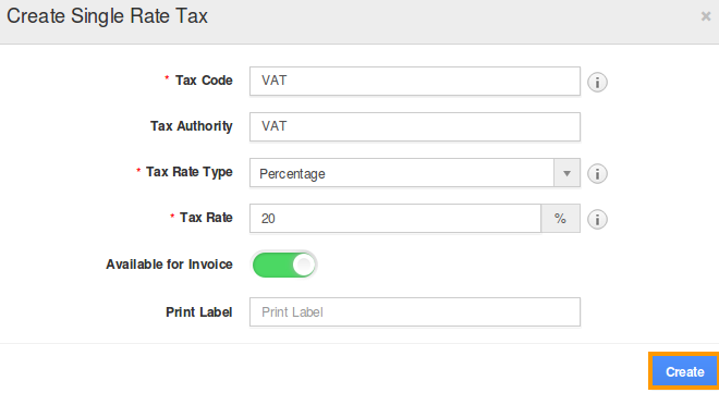 create single tax