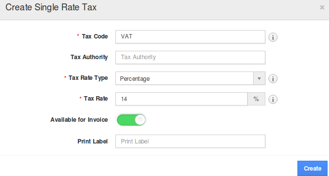 create single tax