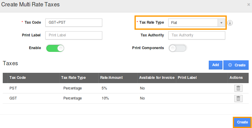 Invoice Flat