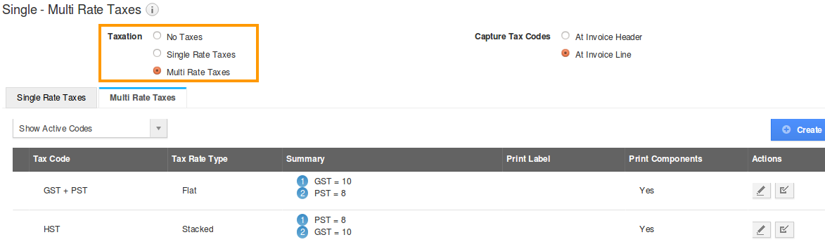 multi rate tax