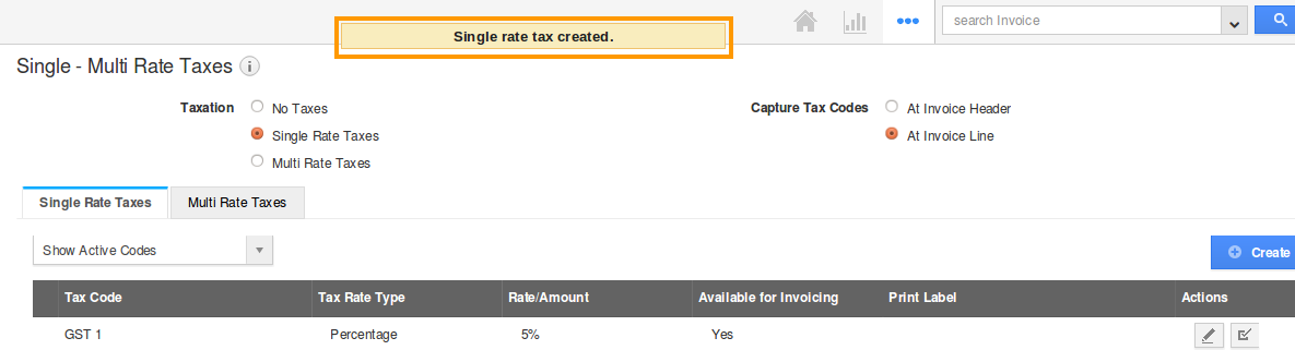 tax created popup
