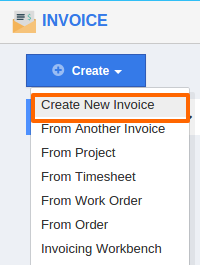 create new invoice