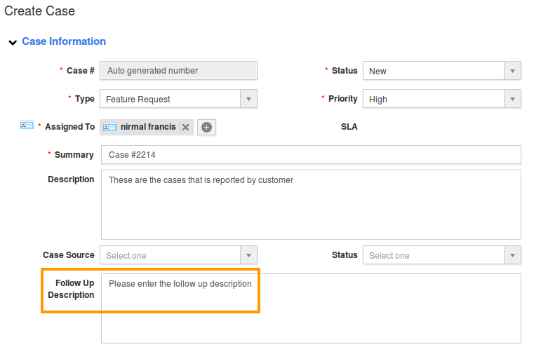 Create Cases Create Cases