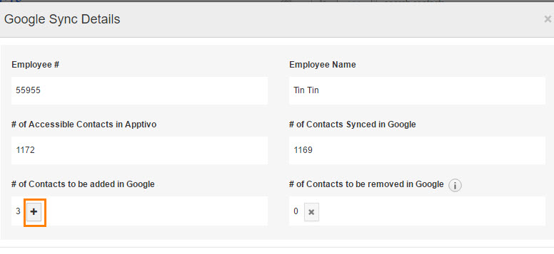 Missed contact Sync missed contact sync