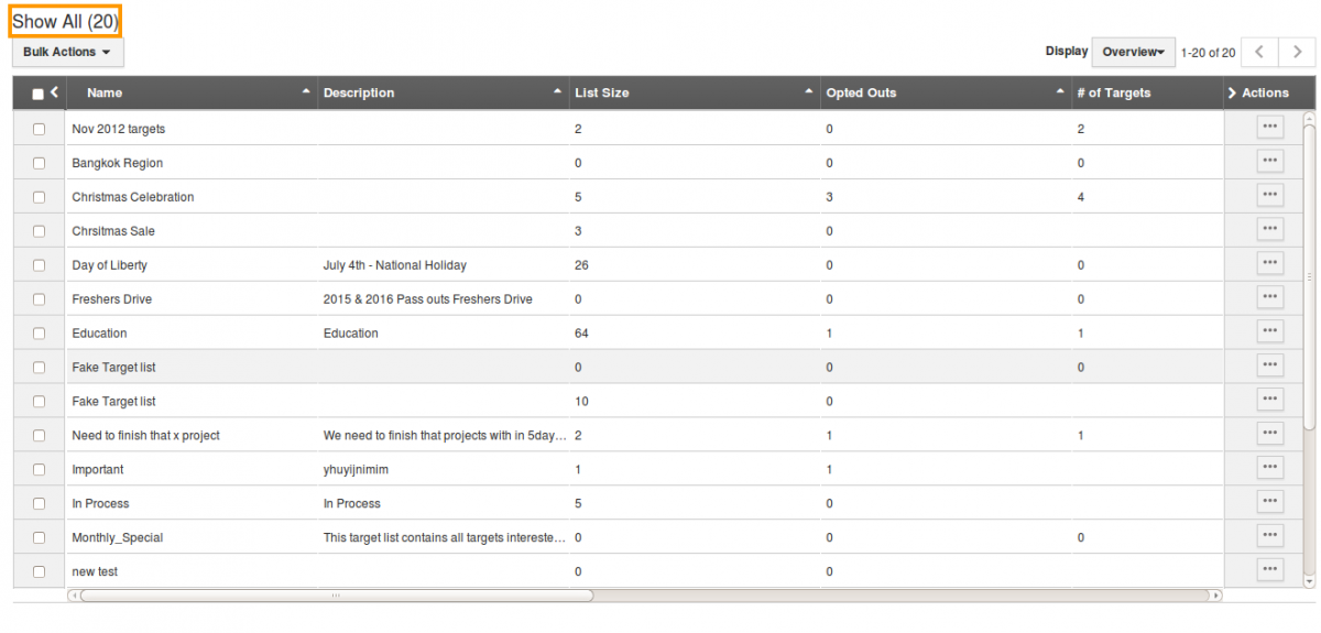 target-list