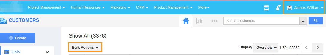 visible bulk action button visible bulk action button