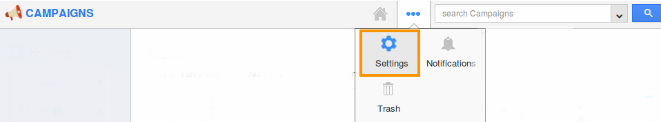 campaigns app settings
