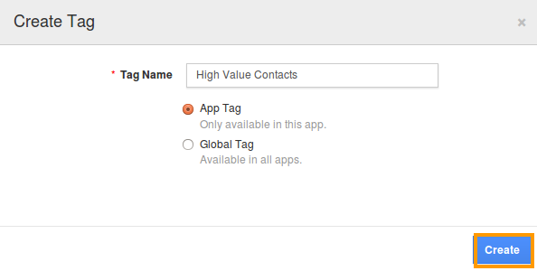 create tags