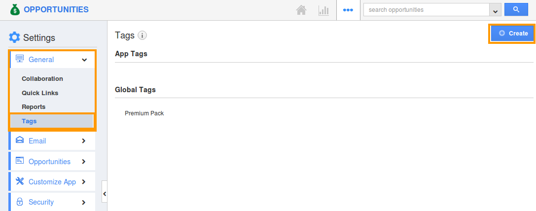 create tags
