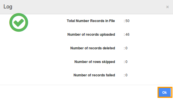 Records uploaded