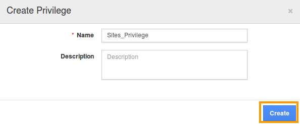 Create privilege