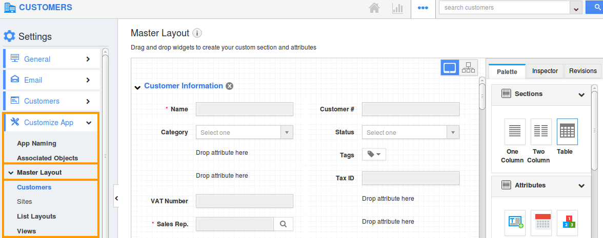 customer master layout customer master layout