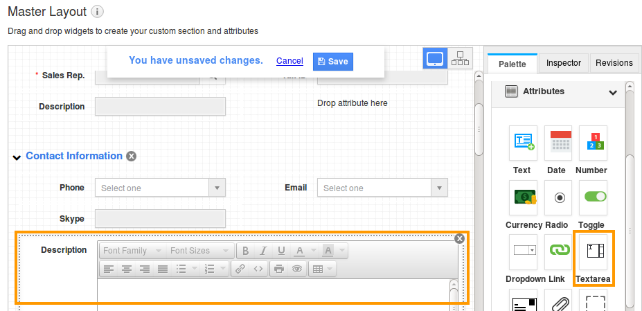 customer text area customer text area