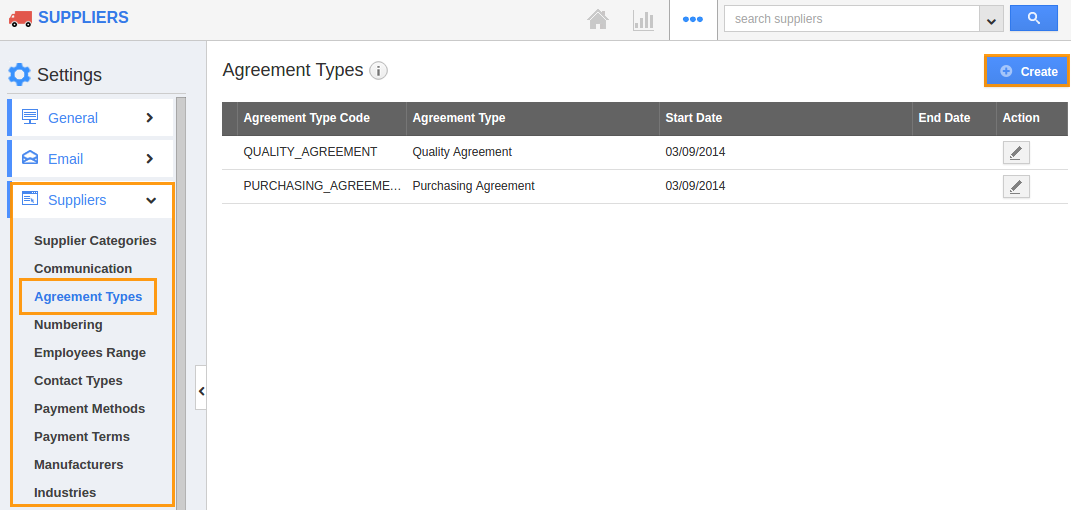 agreement type agreement type