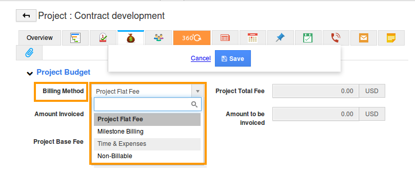 billing method changed