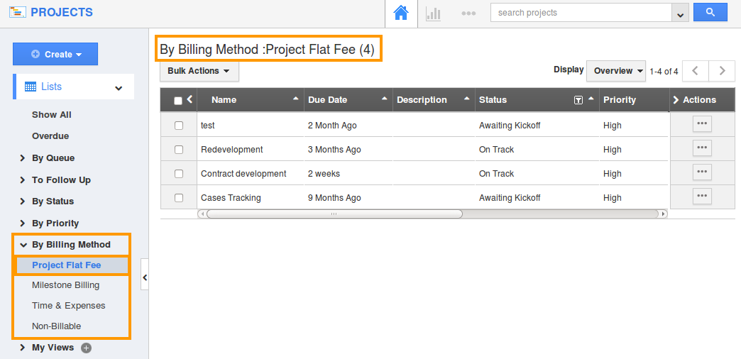 by billing method