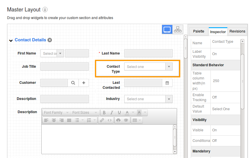 contact type contact type