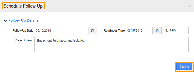 followup details followup details