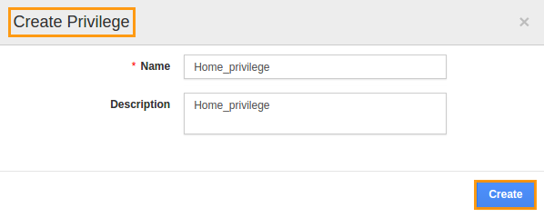 create privilege home