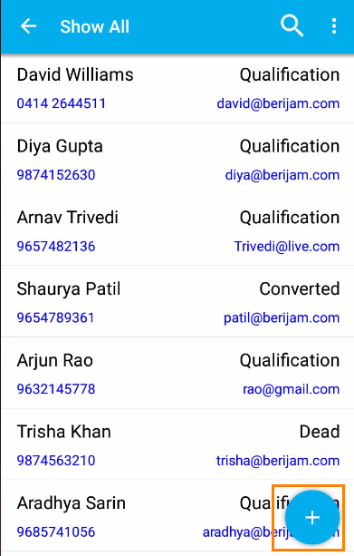 image result for contacts app