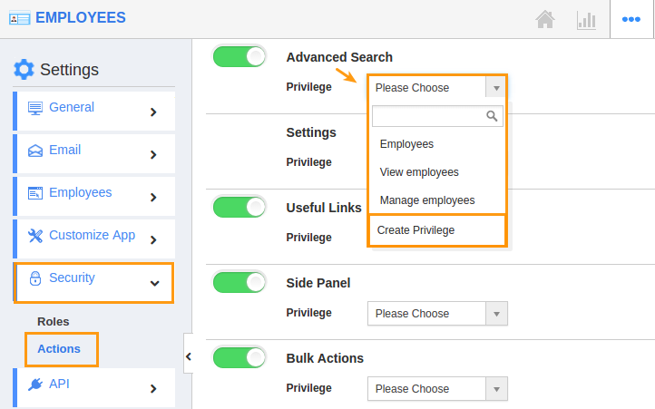 image result for give permission to access advanced search in employees app