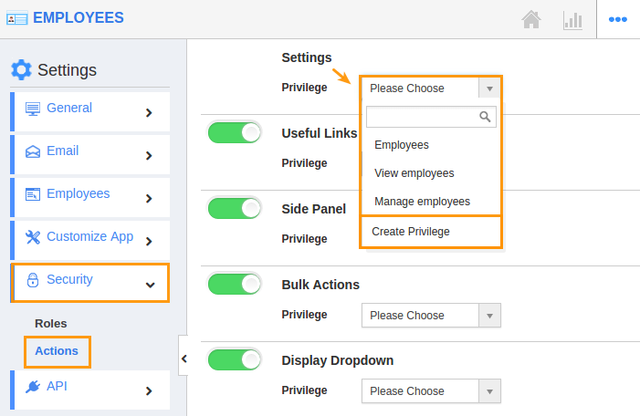 image result for give permission to access settings in employees
