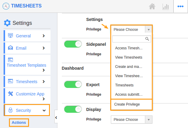 image result for access security actions to use settings