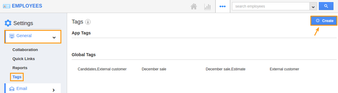 image result for create tags in employees