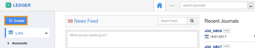 click on create button click on create button