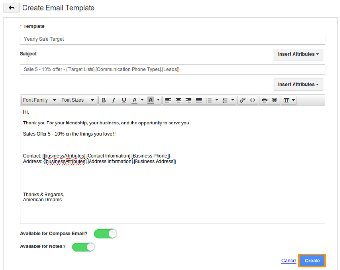 create-email-template