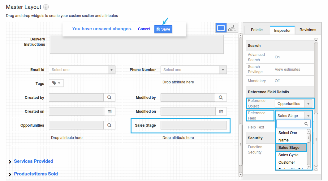 mapping ref app field