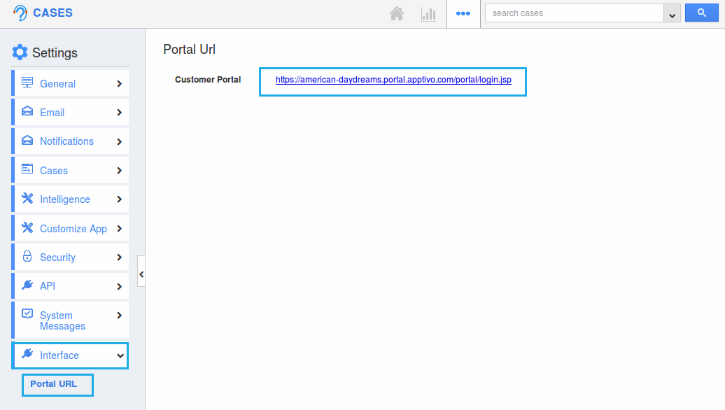 cases app portal url
