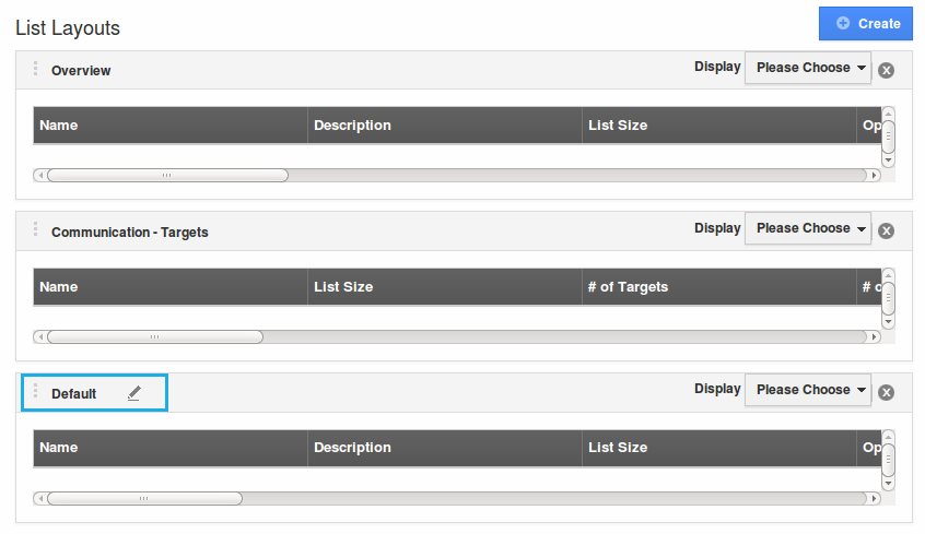 rename list layout