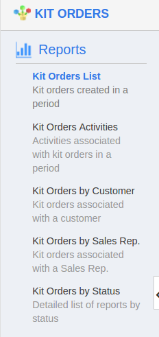 kit order reports