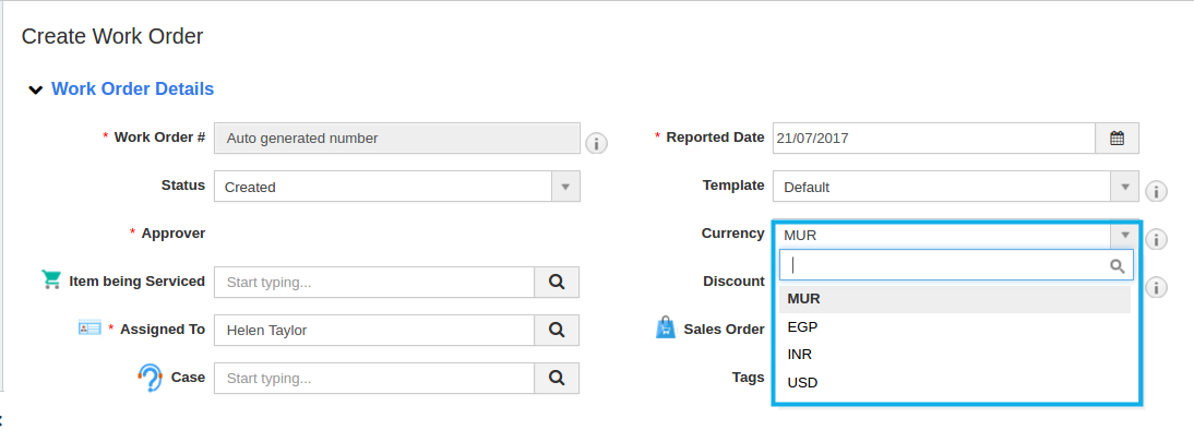 view currencies